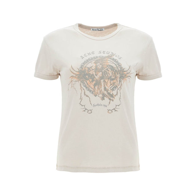 ACNE STUDIOS-Printed Slim Fit T Shirt -JOHN JULIA.