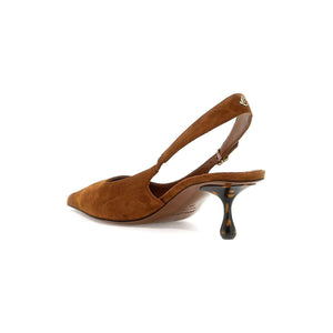 Amel 50 Suede Slingback Pumps.