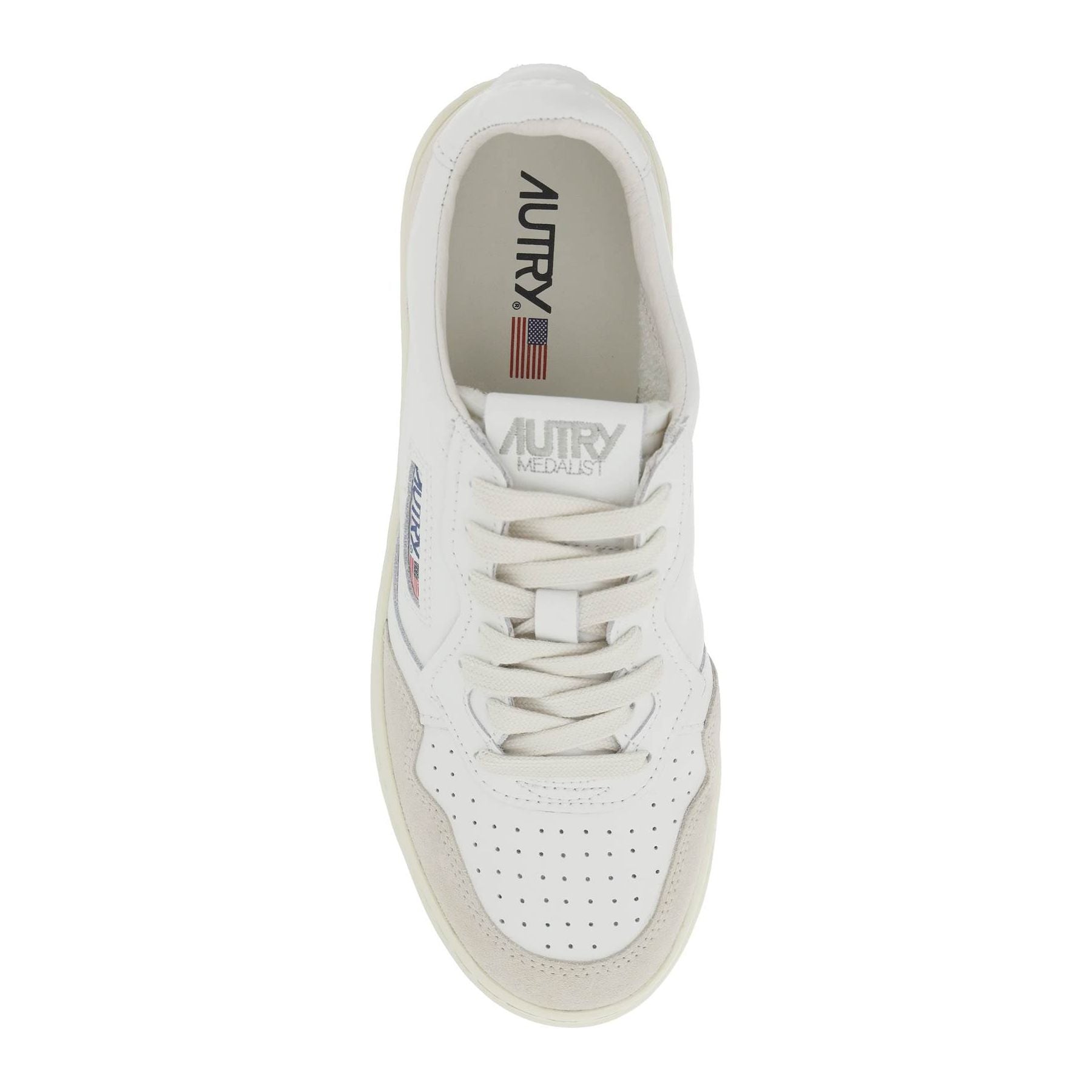 White Leather Medalist Low Sneakers AUTRY JOHN JULIA.