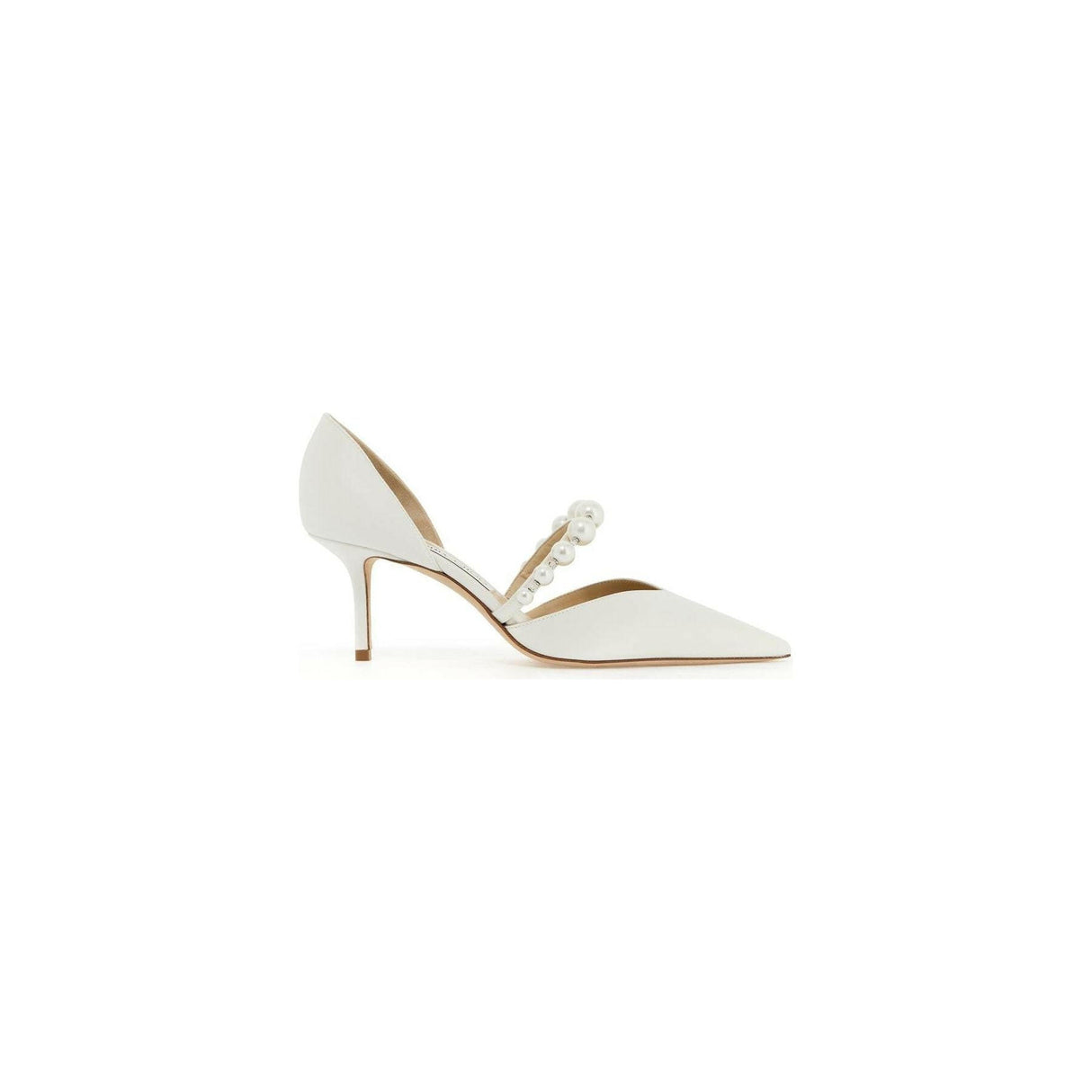 Pearl Embellished Satin Aurelie 65 Pumps.