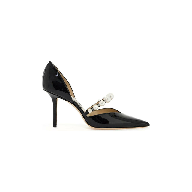 Pearl Embellishment Patent Leather Aurelia 85 Pumps.