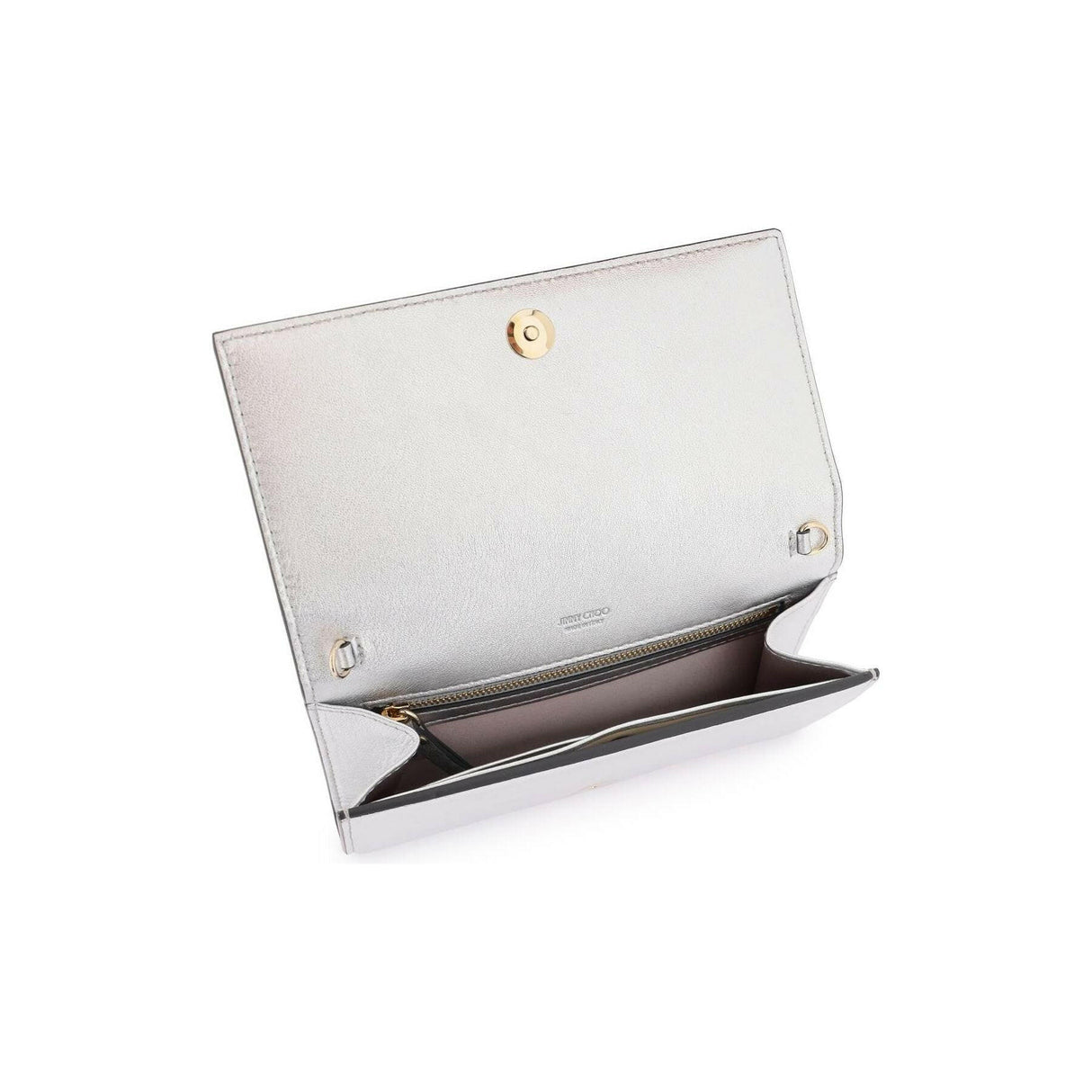 Metallic Nappa Leather Pearl Strap Avenue Wallet Bag.