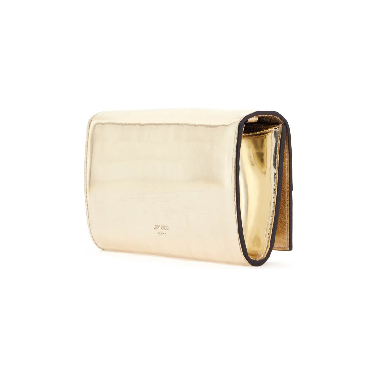 JIMMY CHOO-Metallic Avenue Wallet With Chain -JOHN JULIA.