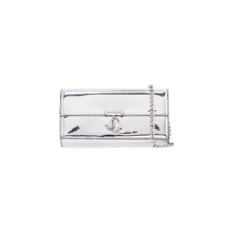 JIMMY CHOO-Metallic Avenue Wallet With Chain -JOHN JULIA.