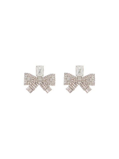 Small Crystal Bow Earrings