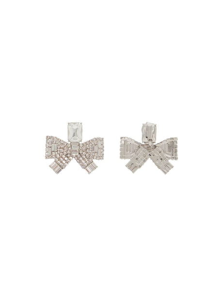 Small Crystal Bow Earrings