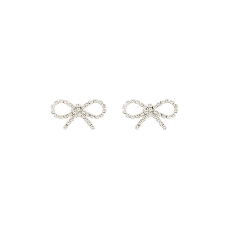 Mini Bow Crystal Earrings