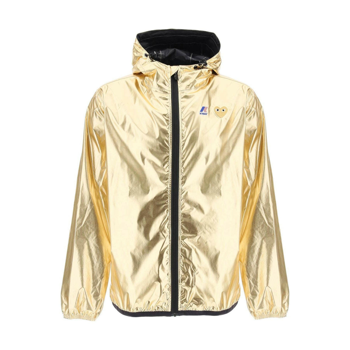 x K Way Metallic Nylon Jacket.