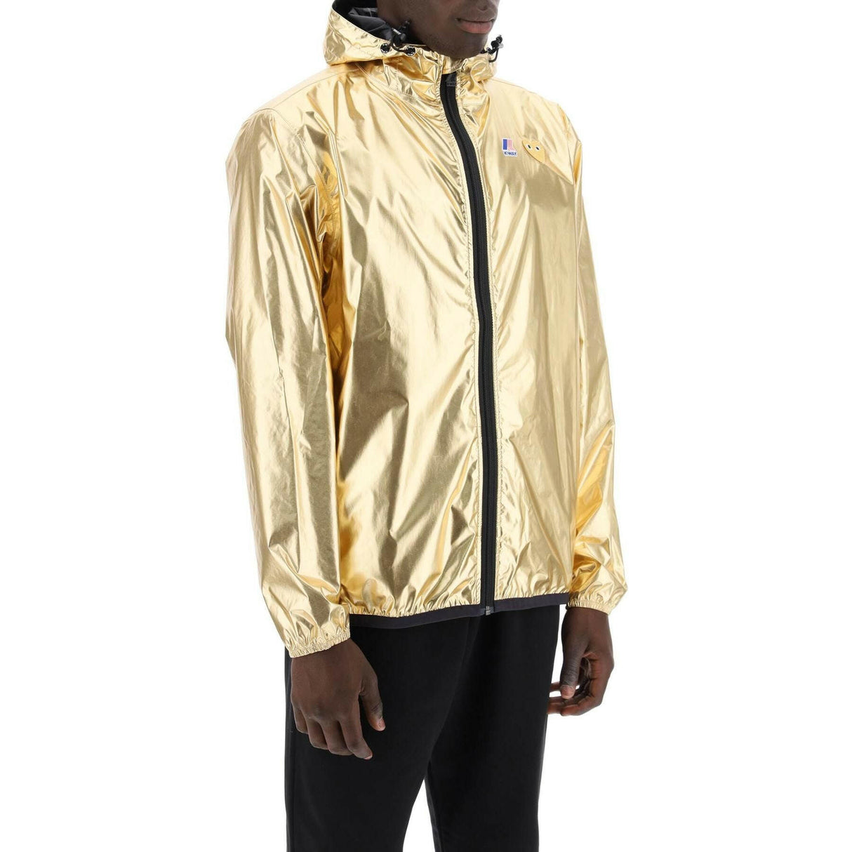 x K Way Metallic Nylon Jacket.