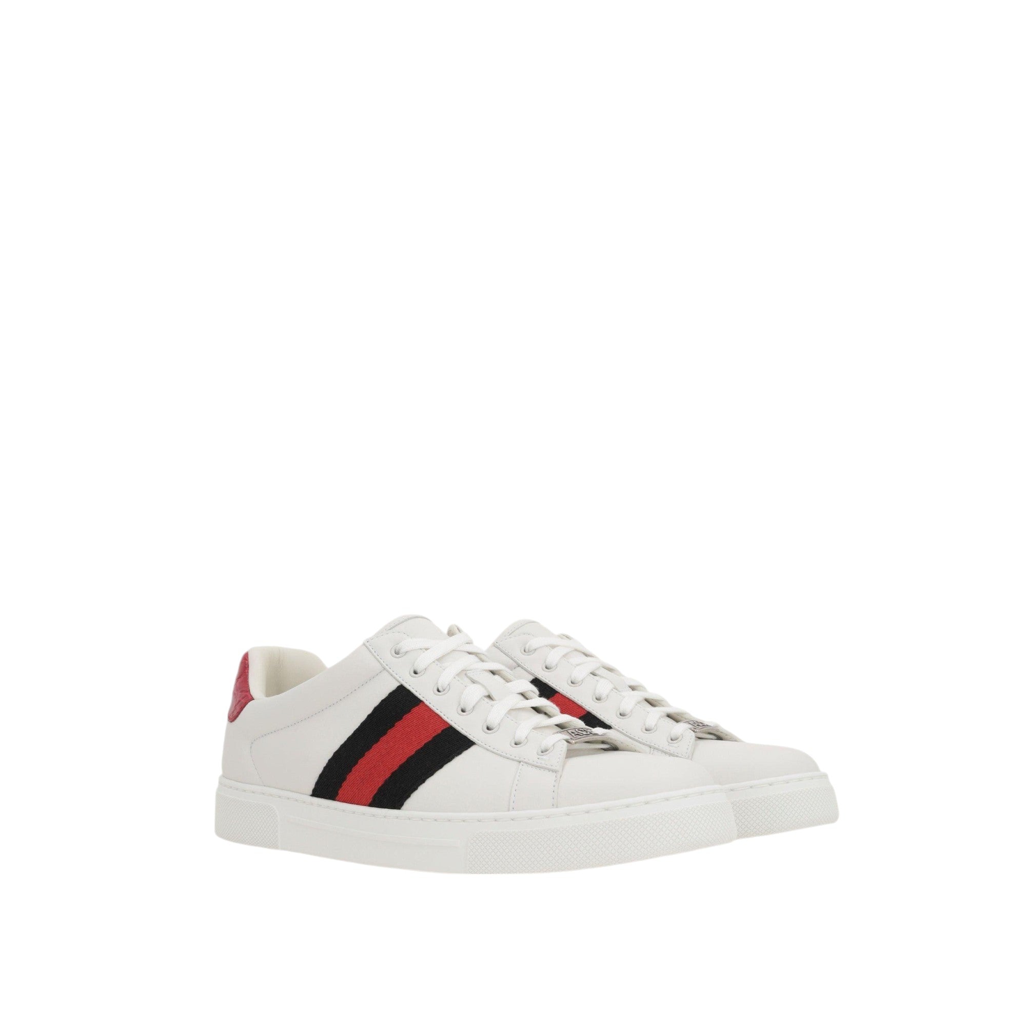 Ace Smooth Leather Sneakers-GUCCI-JOHN JULIA