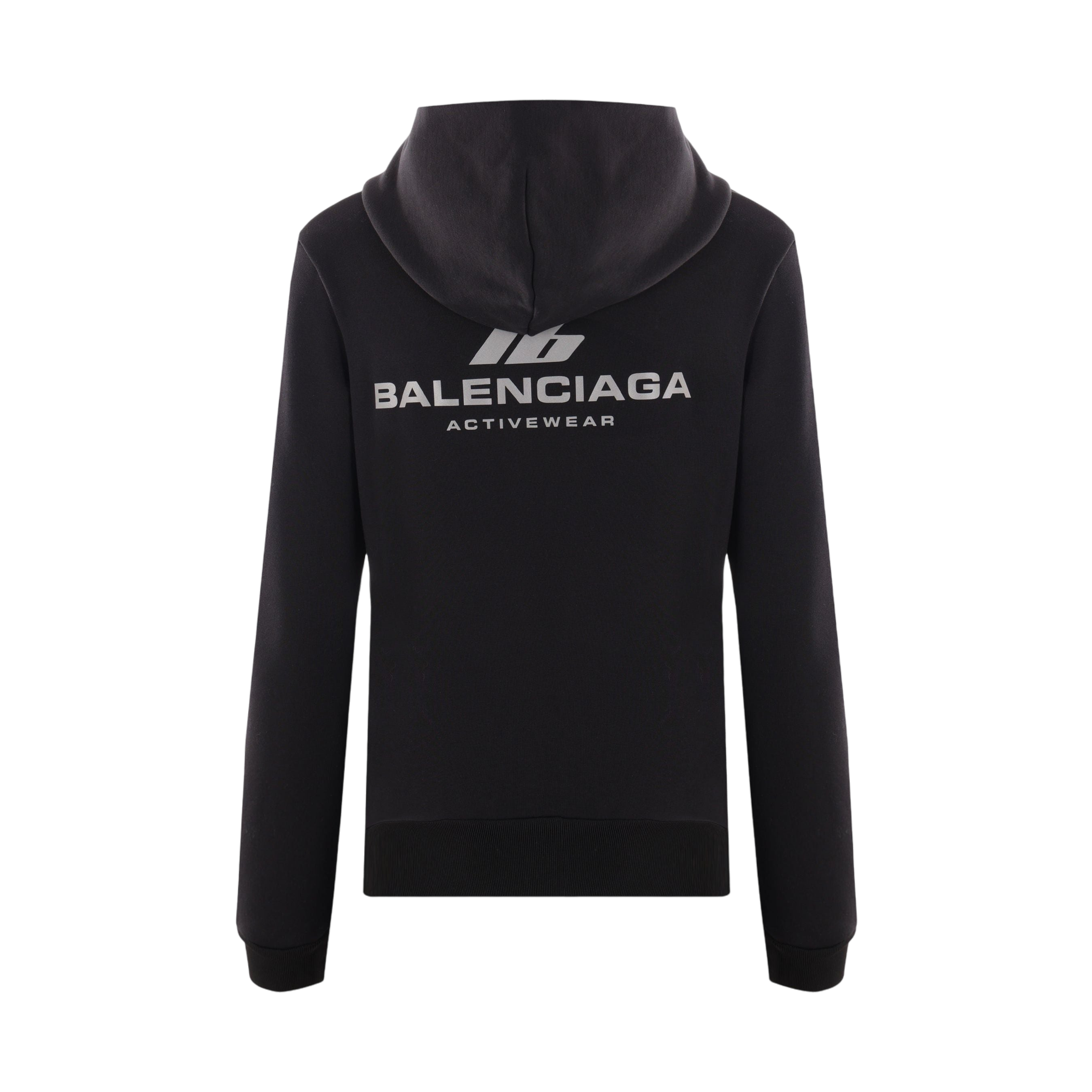 Activewear Jersey Full-zip Hoodie-BALENCIAGA-JOHN JULIA