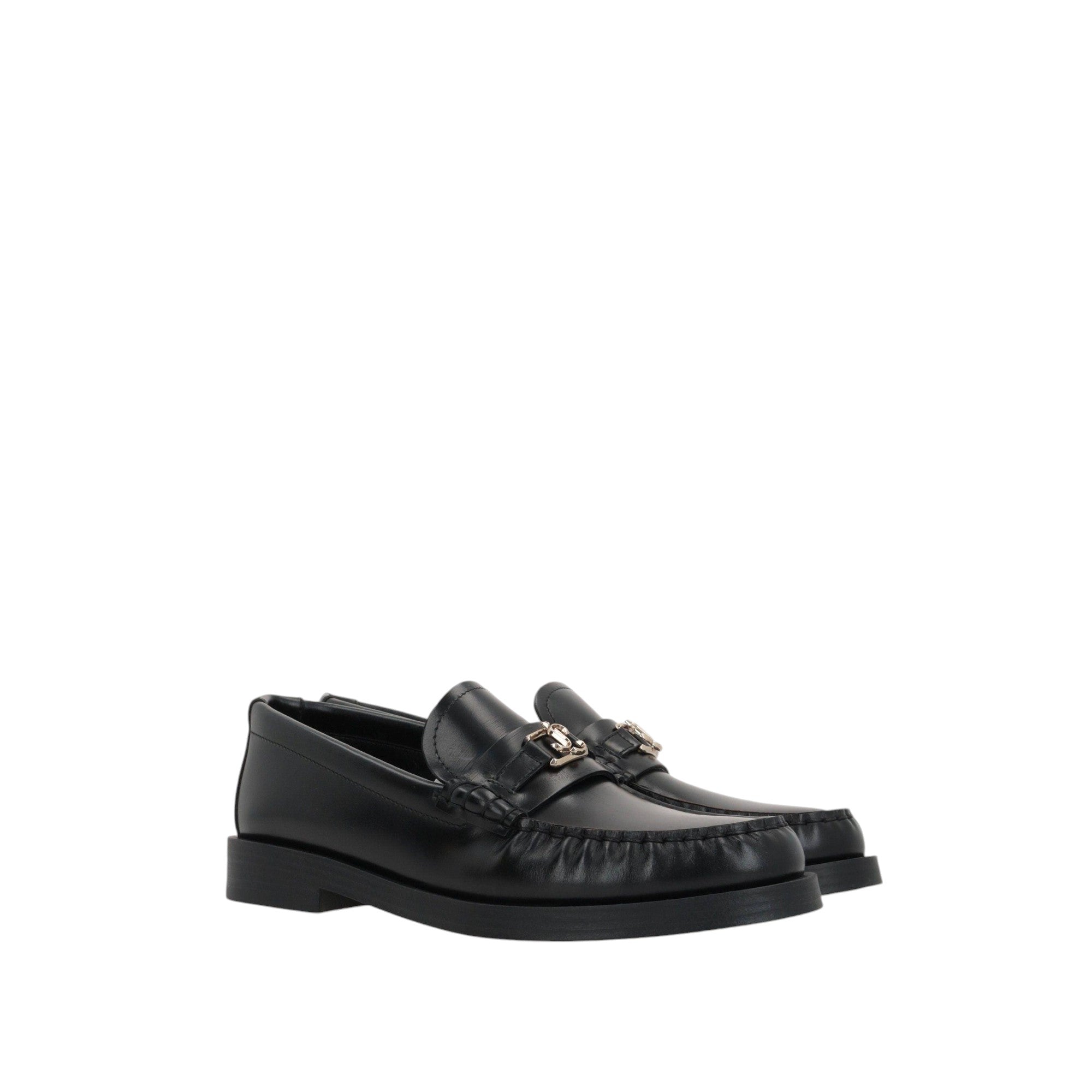 Addie Box Leather Loafers-JIMMY CHOO-JOHN JULIA