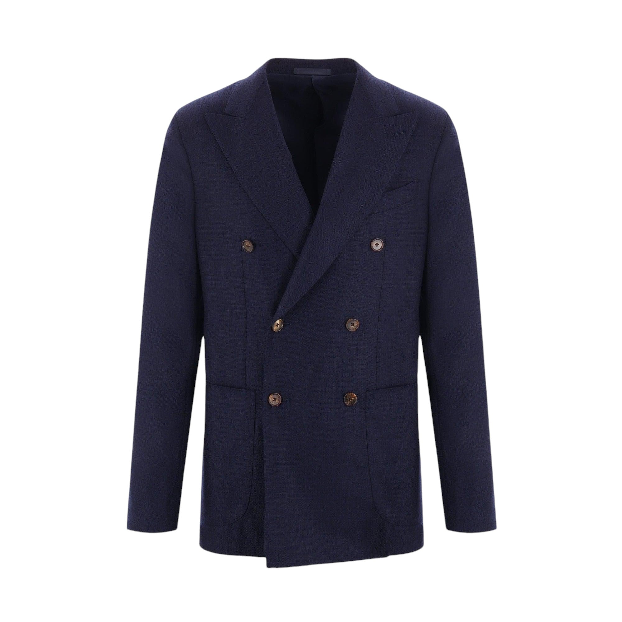 Aida Double-breasted Wool Jacket-CARUSO-JOHN JULIA