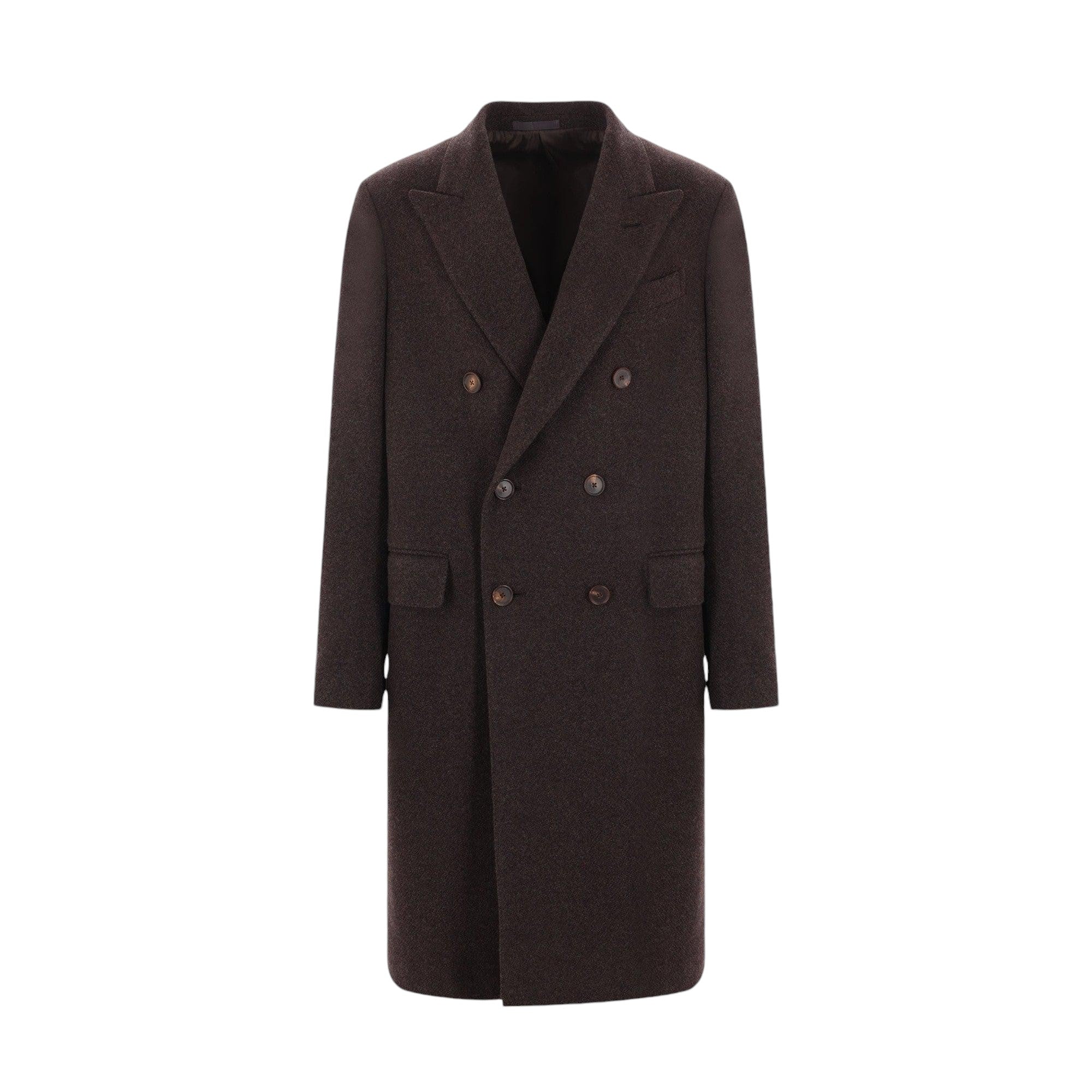 Aida Double-breasted Wool and Cashmere Coat-CARUSO-JOHN JULIA