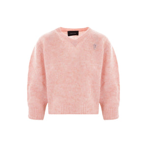 Alpaca Wool Cropped Sweater-SIMONE ROCHA-JOHN JULIA