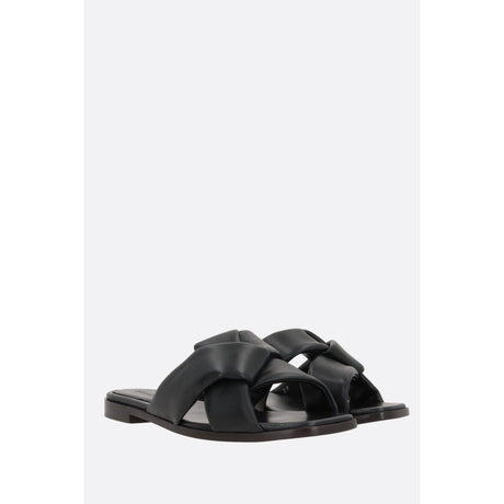 Alrai Nappa Slide Sandals-FERRAGAMO-JOHN JULIA