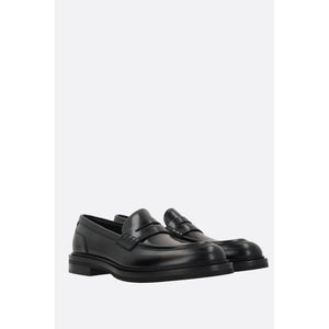 Altavilla Brushed Leather Loafers-DSQUARED2-JOHN JULIA