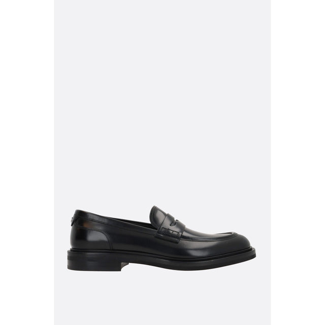 Altavilla Brushed Leather Loafers-DSQUARED2-JOHN JULIA