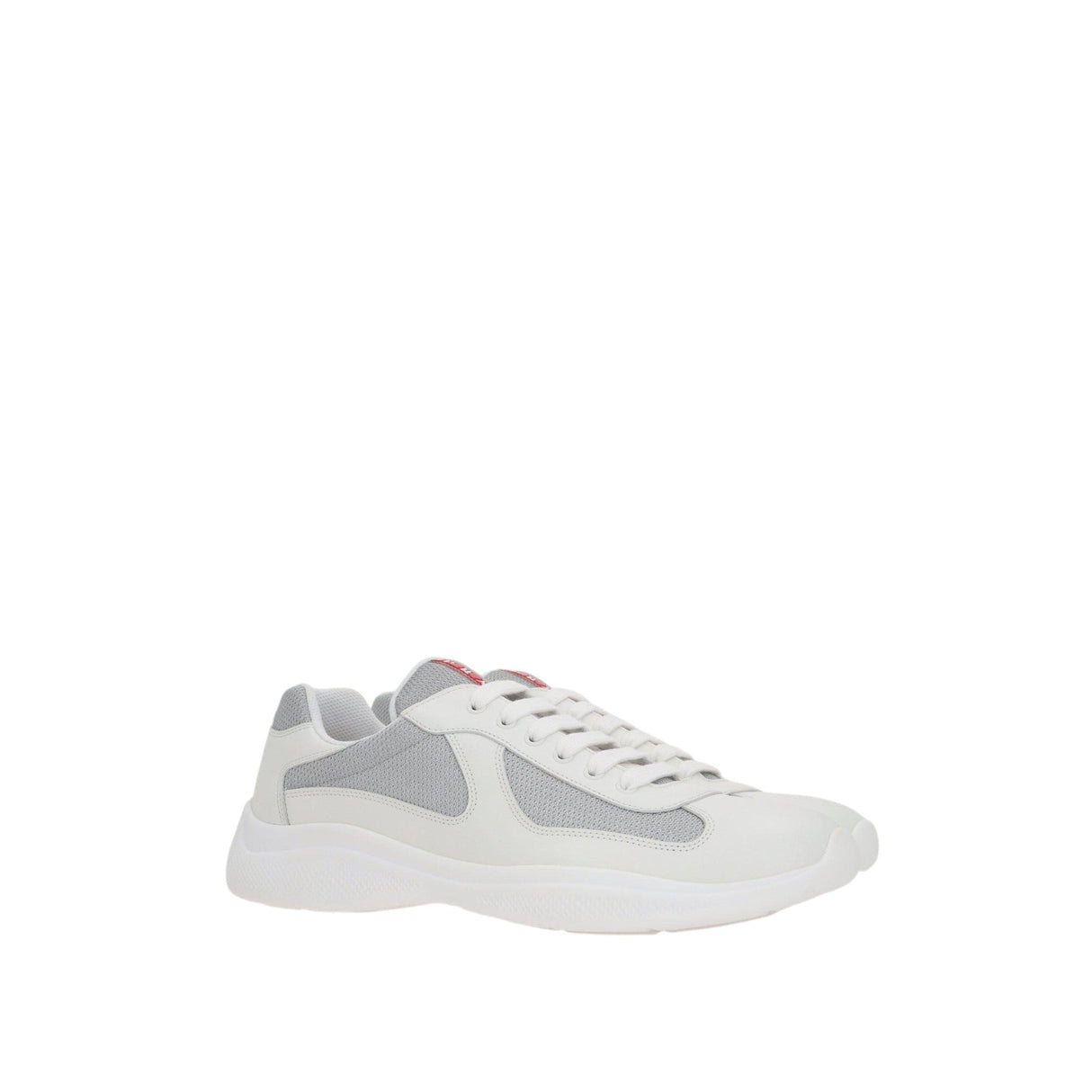 Americas Cup Leather Mesh Sneakers-PRADA-JOHN JULIA