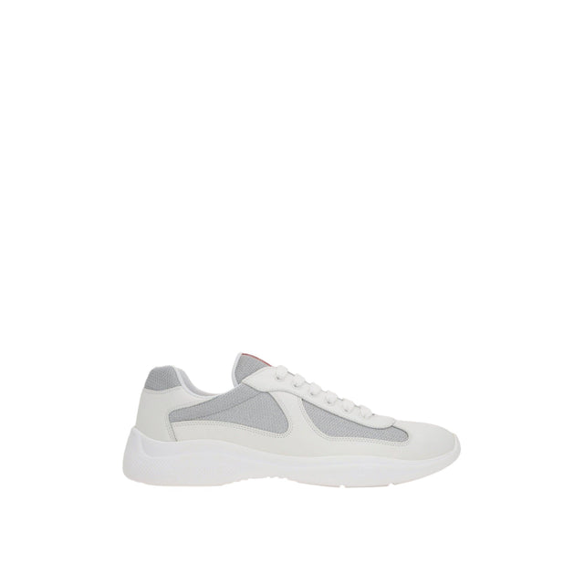 Americas Cup Leather Mesh Sneakers-PRADA-JOHN JULIA