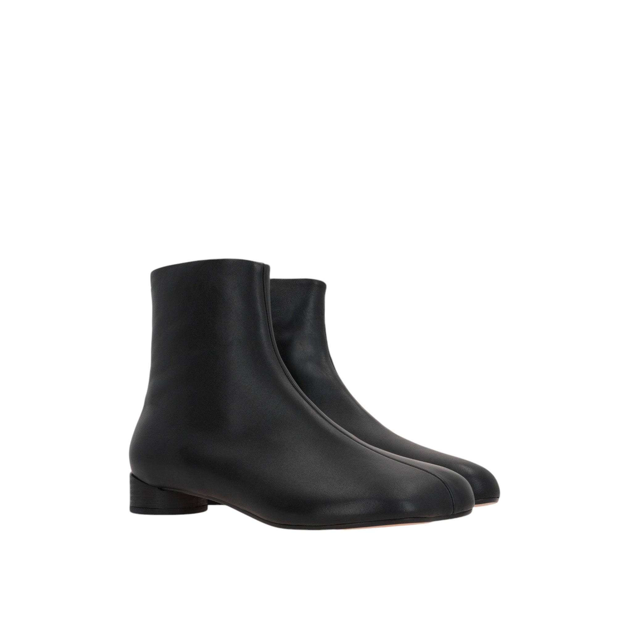 Anatomic Smooth Leather Ankle Boots-MM6 Maison Margiela-JOHN JULIA