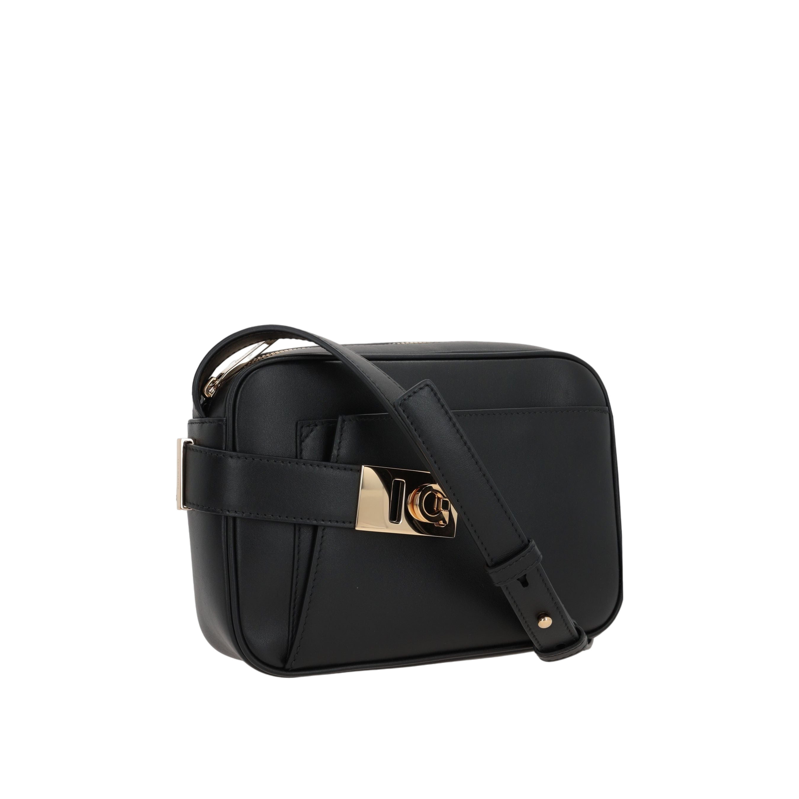 Archive Small Smooth Leather Crossbody Bag-FERRAGAMO-JOHN JULIA