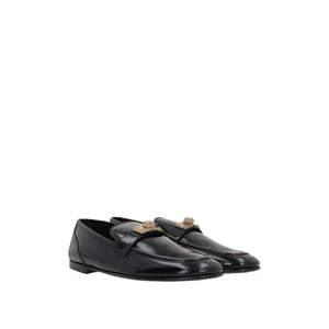 Ariosto Brushed Leather Loafers-DOLCE & GABBANA-JOHN JULIA