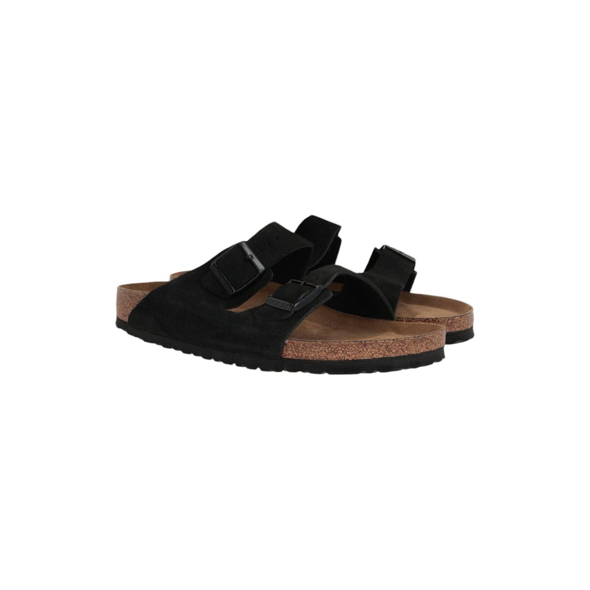 Arizona Bs Suede Flat Sandals-BIRKENSTOCK-JOHN JULIA