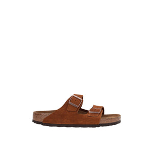 Arizona Bs Suede Flat Sandals-BIRKENSTOCK-JOHN JULIA