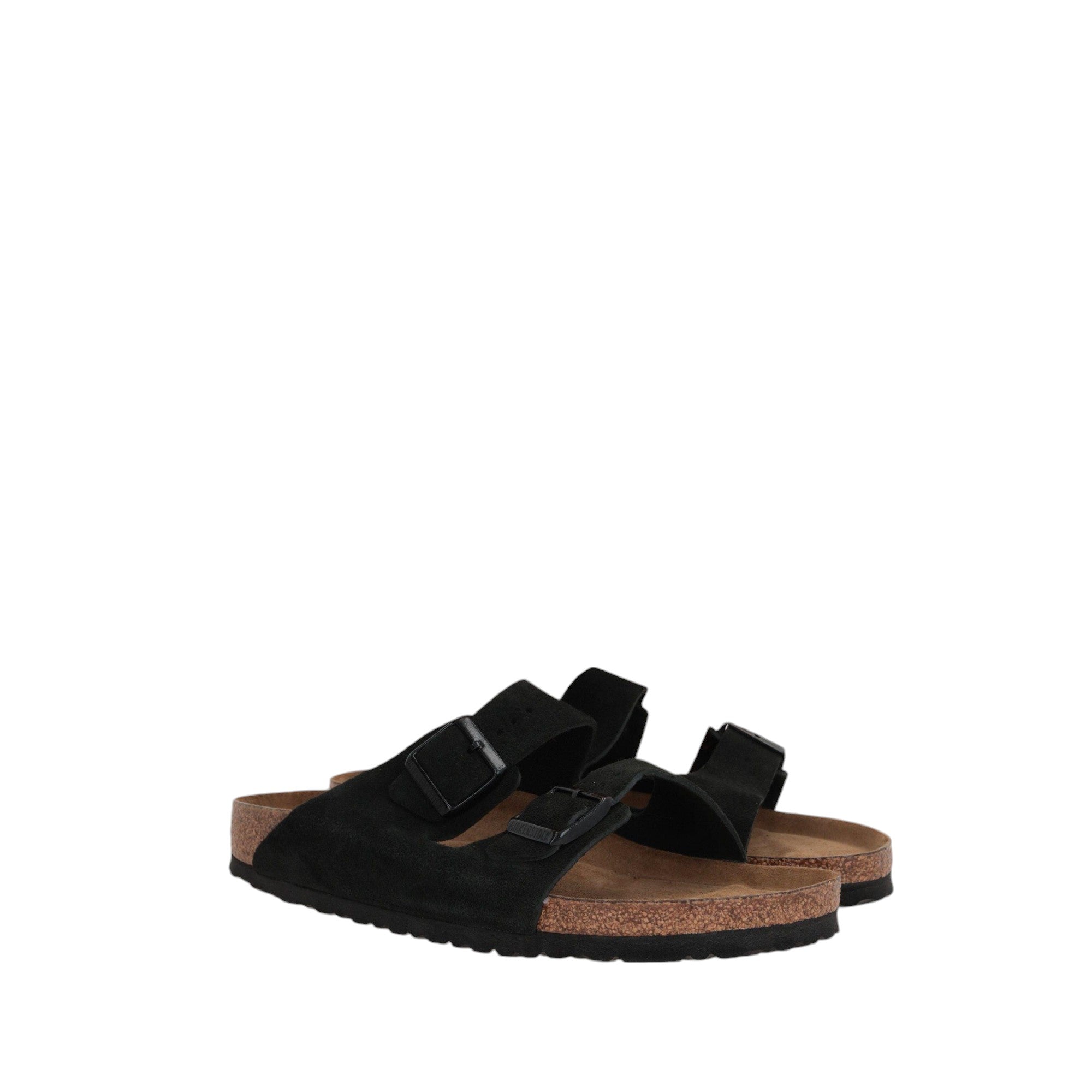 Arizona Suede Flat Sandals-BIRKENSTOCK-JOHN JULIA