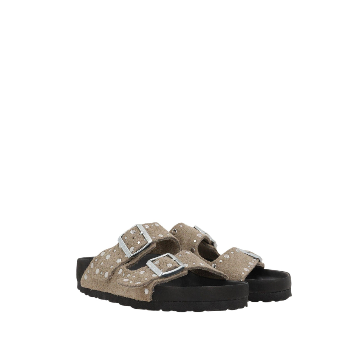 Arizona Suede Flat Sandals-BIRKENSTOCK-JOHN JULIA