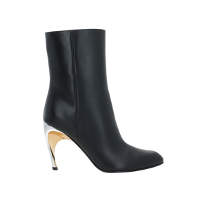 Armadillo Smooth Leather Ankle Boots-ALEXANDER MCQUEEN-JOHN JULIA