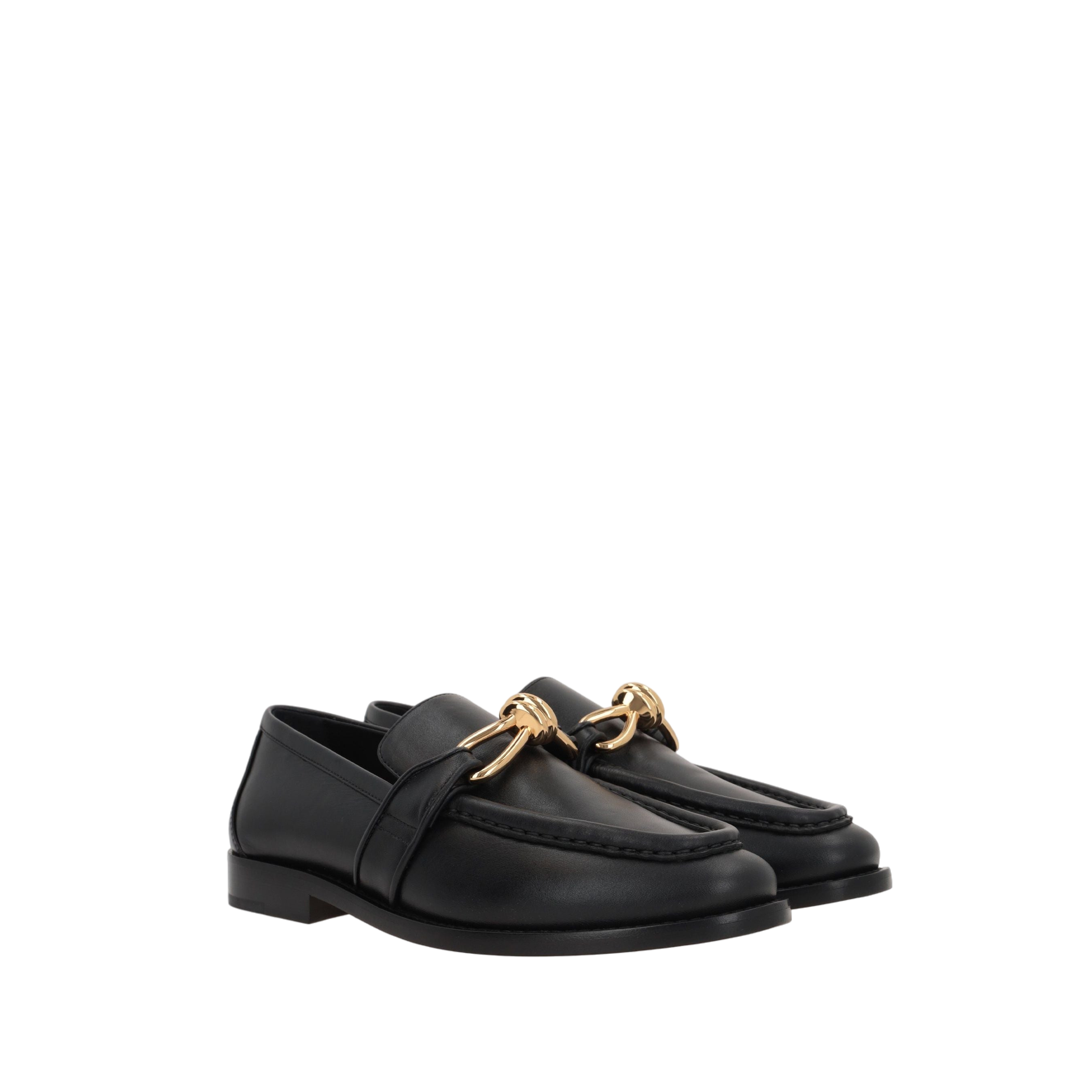 Astaire Smooth Leather Loafers-BOTTEGA VENETA-JOHN JULIA