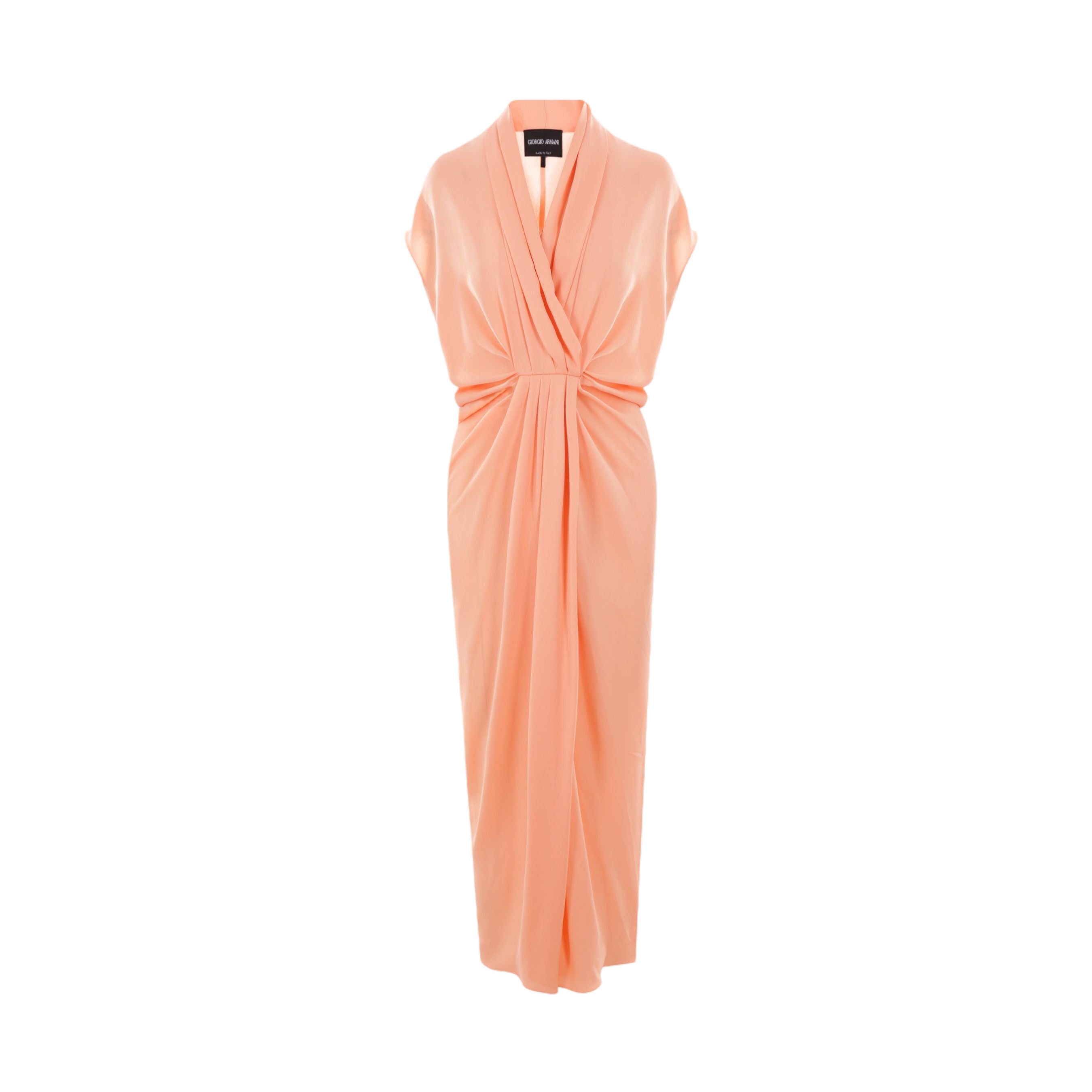 Asv Silk Triple Georgette Dress-GIORGIO ARMANI-JOHN JULIA