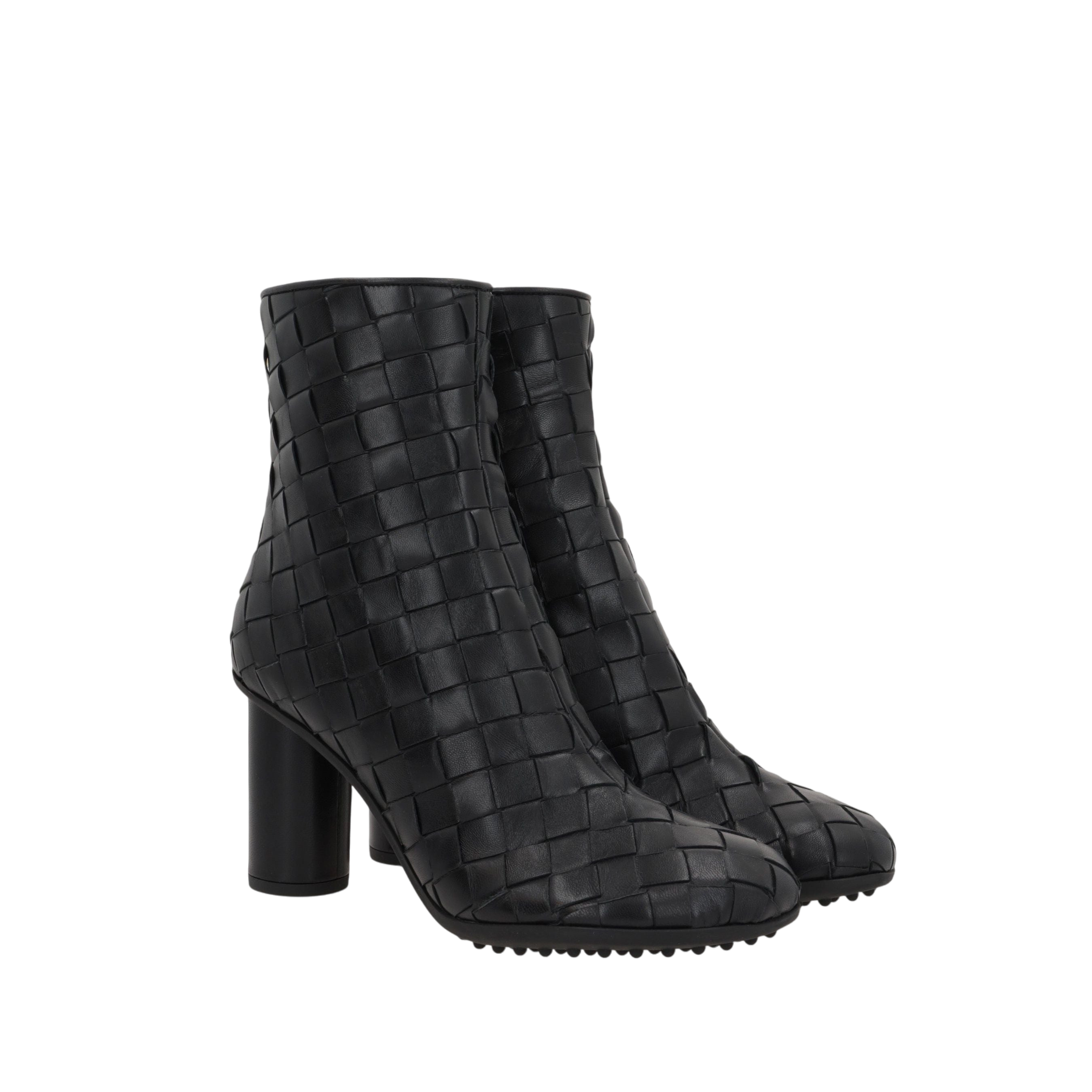 Atomic Ankle Boots in Intrecciato Nappa-BOTTEGA VENETA-JOHN JULIA