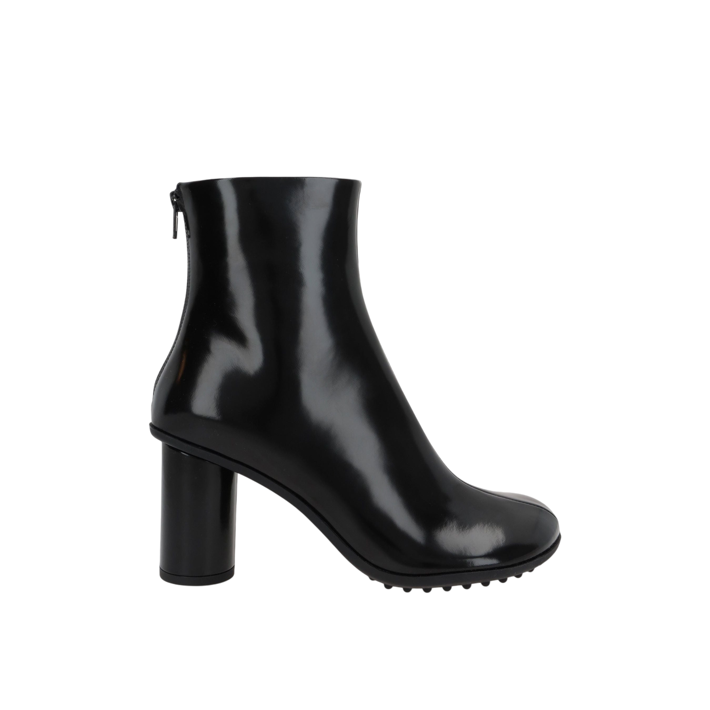 Atomic Brushed Leather Ankle Boots-BOTTEGA VENETA-JOHN JULIA