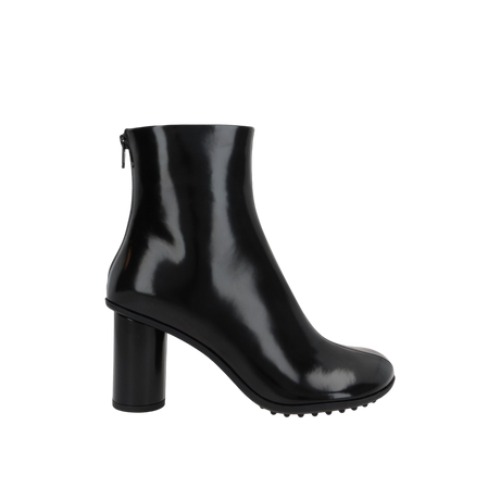 Atomic Brushed Leather Ankle Boots-BOTTEGA VENETA-JOHN JULIA