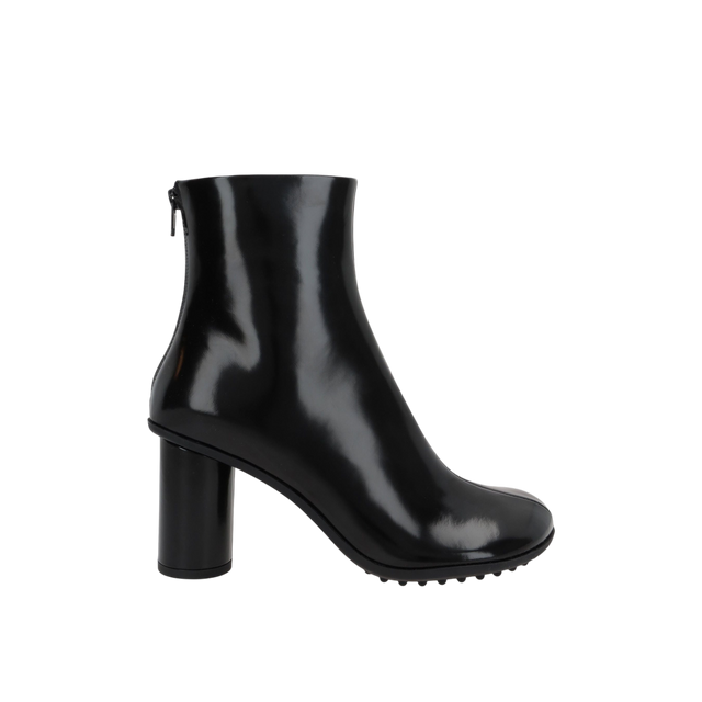 Atomic Brushed Leather Ankle Boots-BOTTEGA VENETA-JOHN JULIA