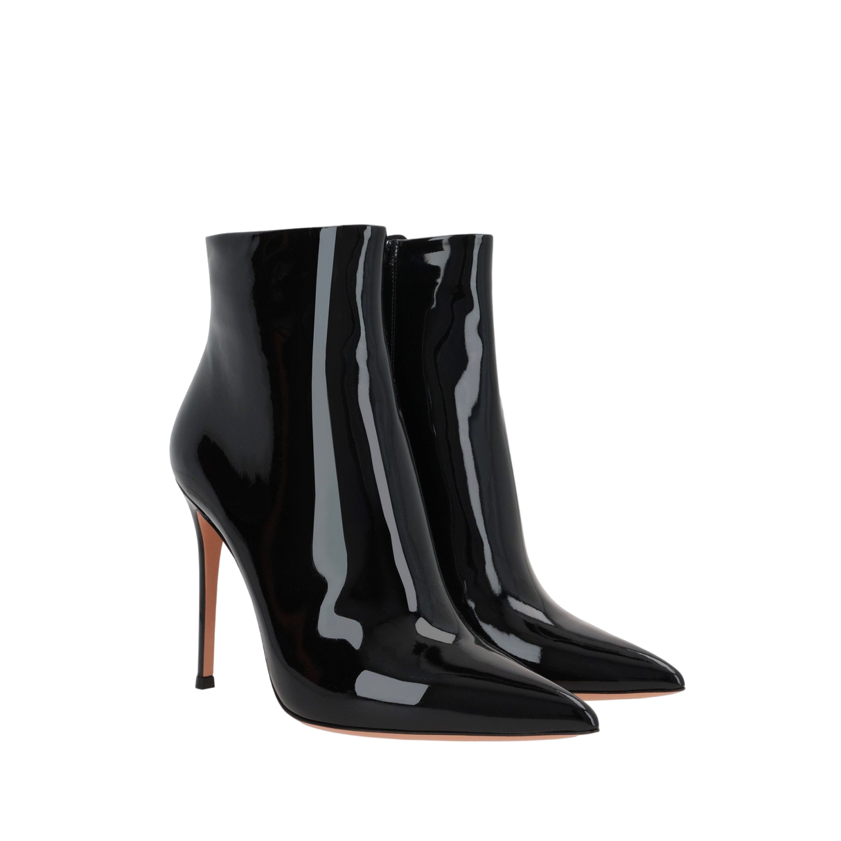 Avril Patent Leather Ankle Boots-GIANVITO ROSSI-JOHN JULIA