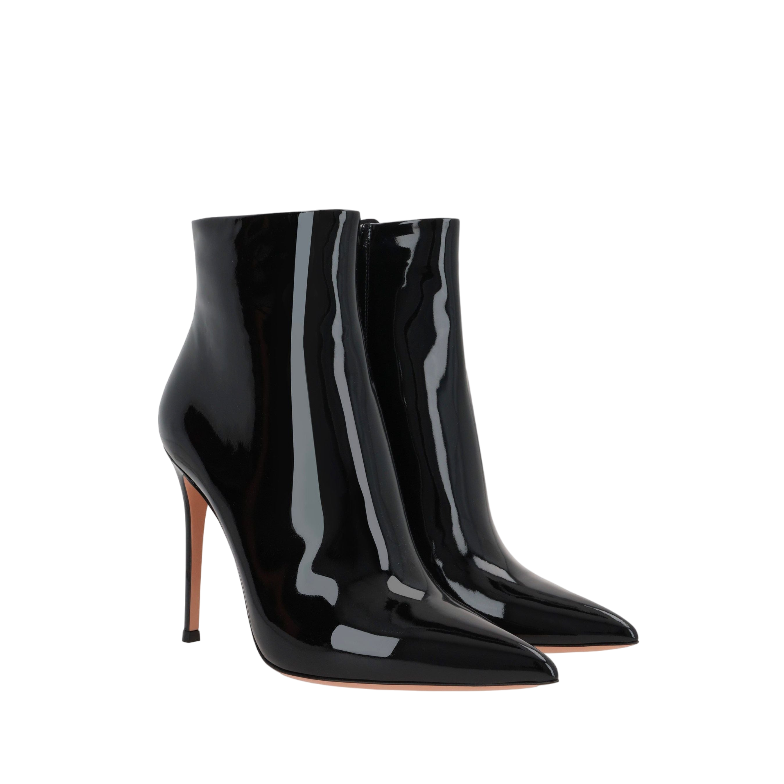 Avril Patent Leather Ankle Boots-GIANVITO ROSSI-JOHN JULIA