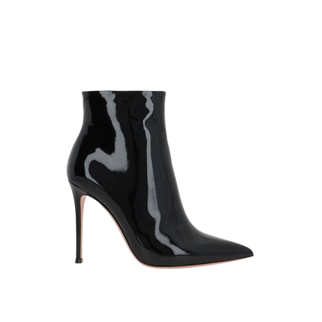 Avril Patent Leather Ankle Boots-GIANVITO ROSSI-JOHN JULIA