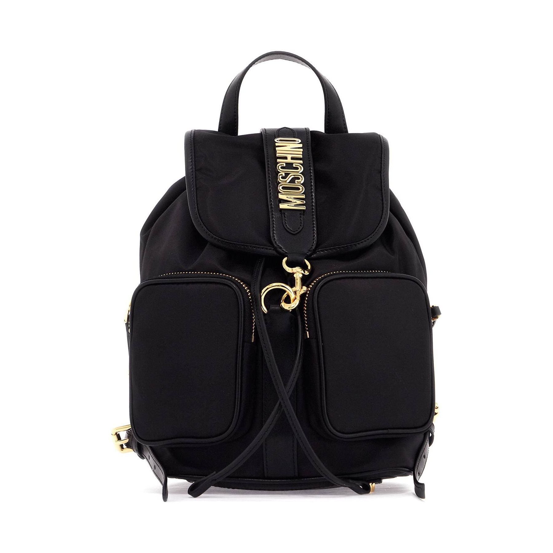 MOSCHINO-Backpack With Metal Lettering -JOHN JULIA.