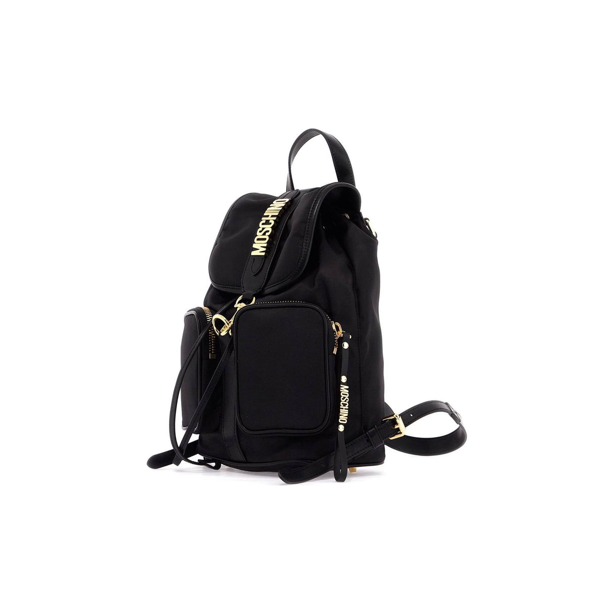 MOSCHINO-Backpack With Metal Lettering -JOHN JULIA.