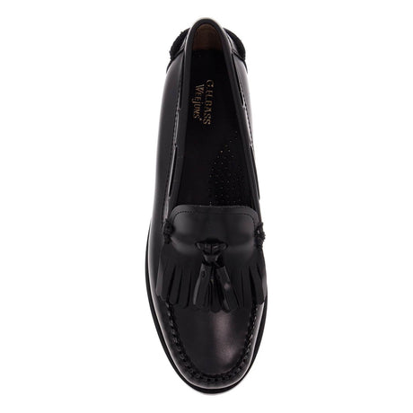 G.H. BASS-Esther Kiltie Weejuns Loafers In Brushed Leather -JOHN JULIA.