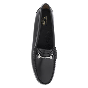 Lianna Glossy Leather Horsebit Loafers