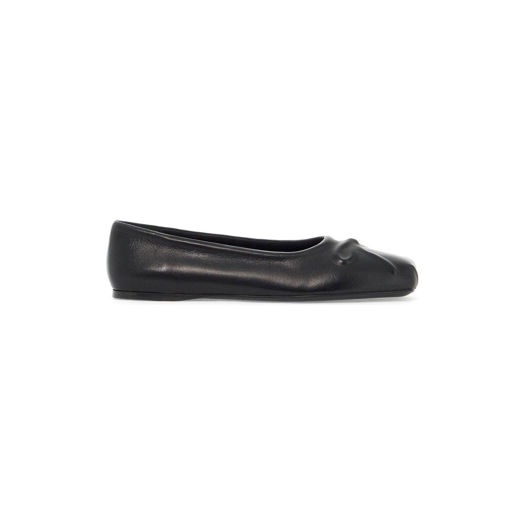 Nappa Leather Seamless Little Bow Ballet Flats