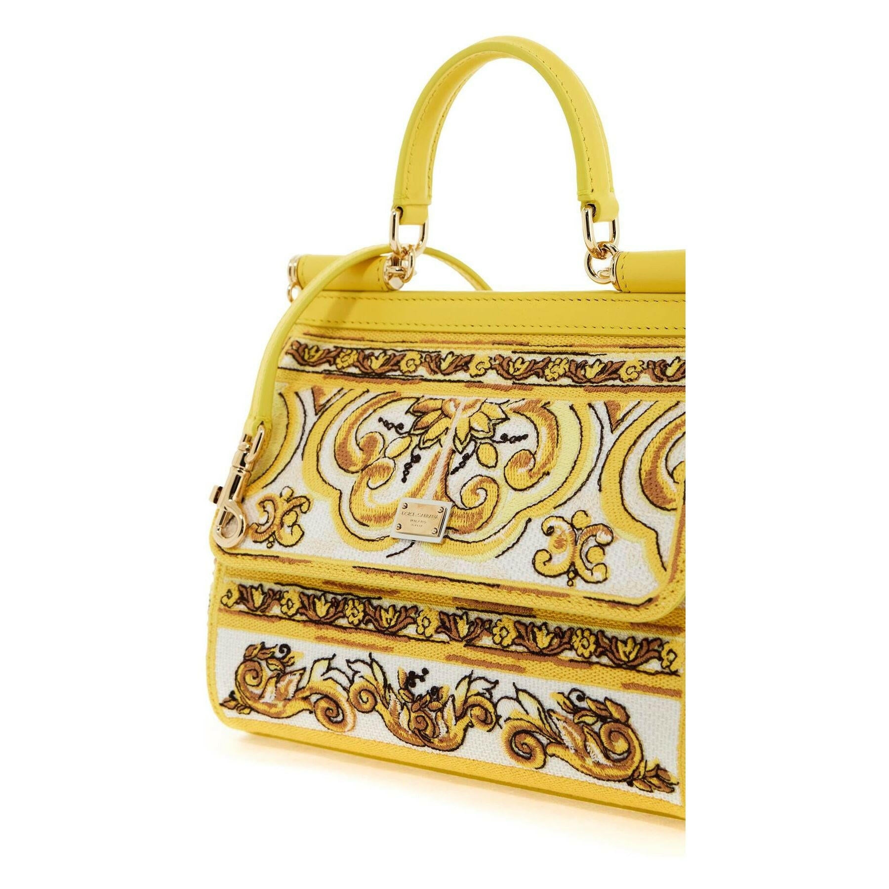 Embroidered Majolica Medium Sicily Handbag.