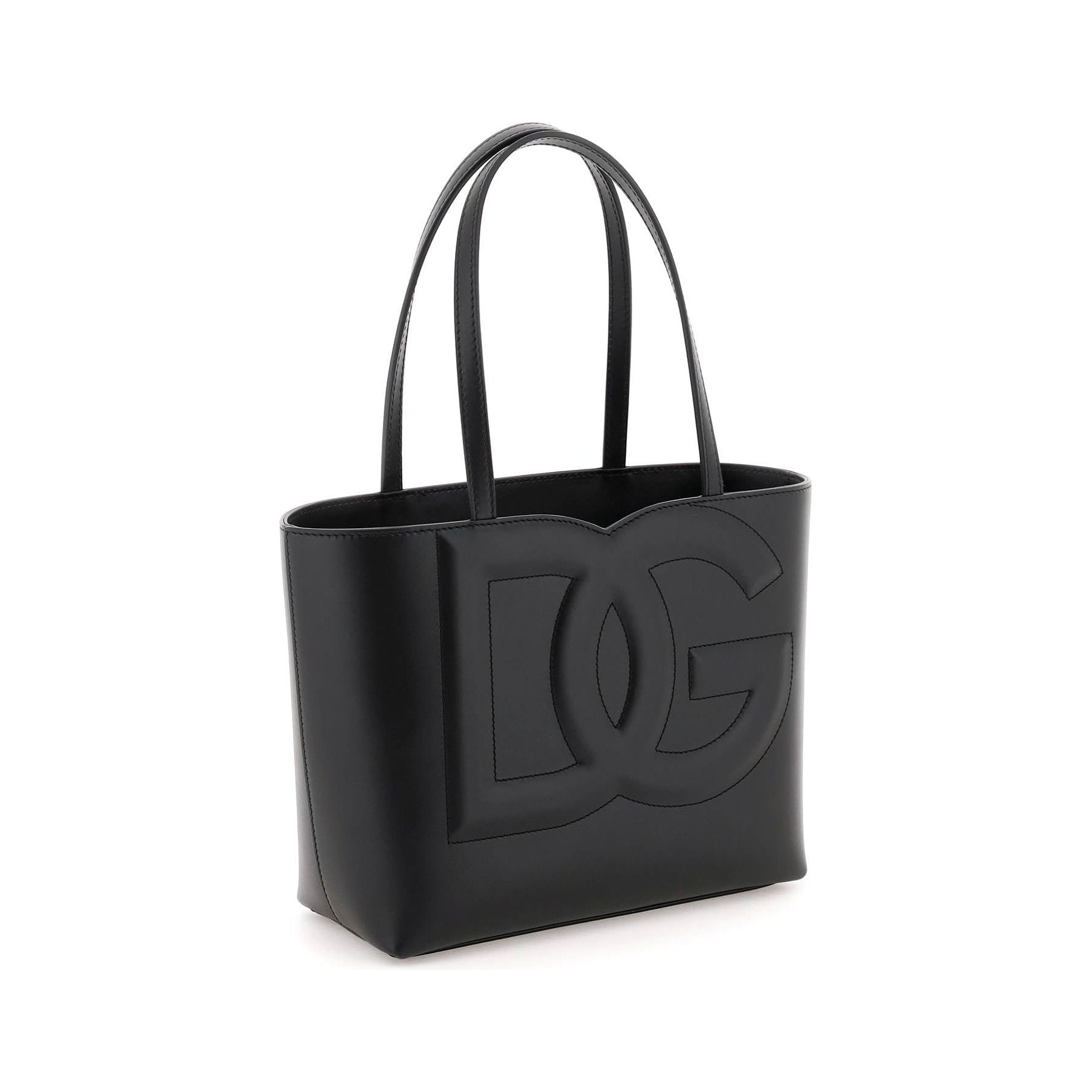 Small Calfskin Dg Logo Tote Bag