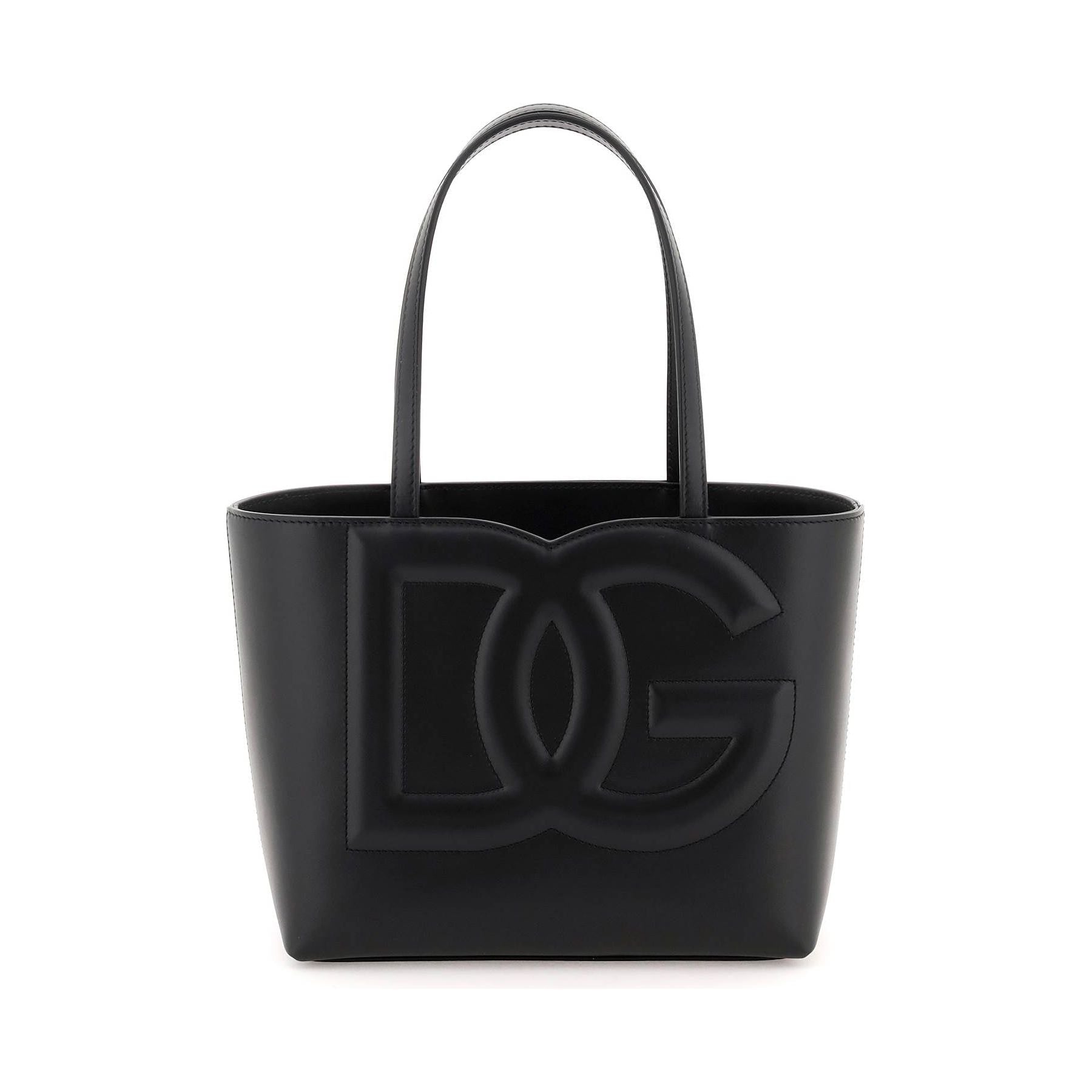 Small Calfskin Dg Logo Tote Bag