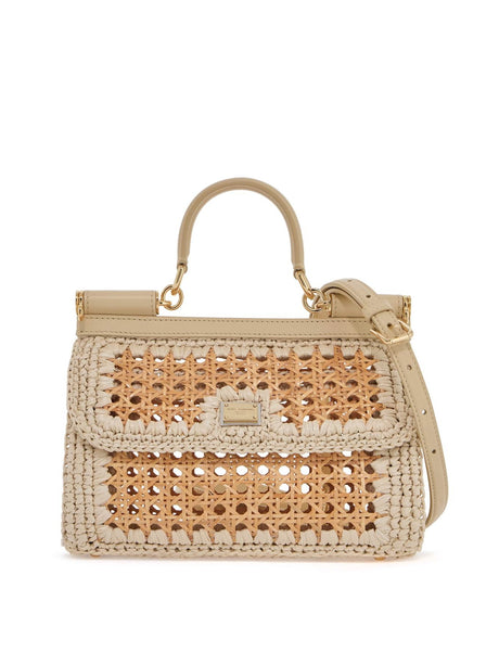 Sicily Straw Raffia Handbag-Dolce & Gabbana-JOHN JULIA